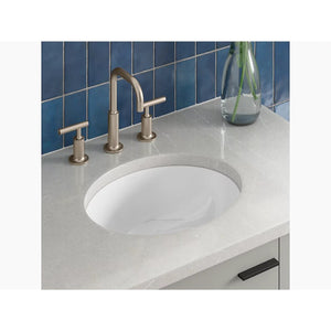 Caxton Oval 14' x 17' x 10.75' Vitreous China Undermount Bathroom Sink in White