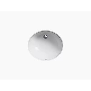Caxton Oval 16.25' x 19.25' x 7.5' Vitreous China Undermount Bathroom Sink in Biscuit