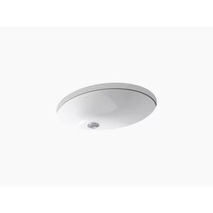 Caxton Oval 17.25' x 21.25' x 7.5' Vitreous China Undermount Bathroom Sink in White