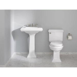 Memoirs Classic 19.88' x 24.19' x 34.38' Fireclay Pedestal Bathroom Sink in White