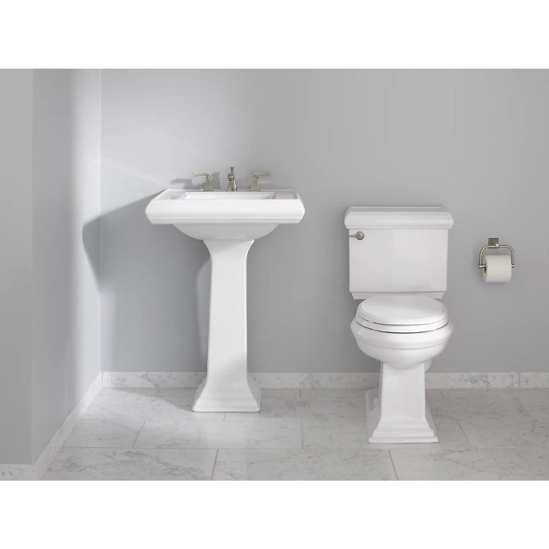 Memoirs 19.88' x 24.19' x 8' Fireclay Pedestal Top Bathroom Sink in White