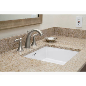 Kathryn 15.63' x 23.88' x 6.25' Vitreous China Undermount Bathroom Sink in White