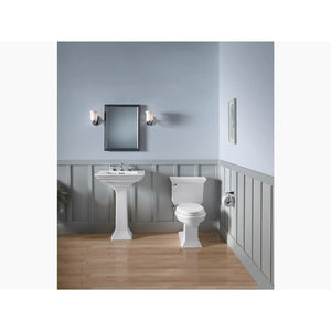 Memoirs Stately 20.5' x 24.5' x 34.75' Fireclay Pedestal Bathroom Sink in White
