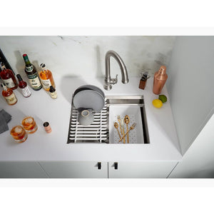 Prolific 17.75' x 23' x 10.88' Stainless Steel Single Basin Undermount Kitchen Sink