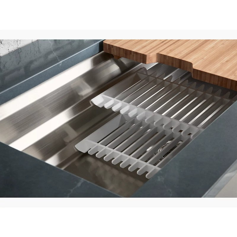 Prolific 18.25' x 44' x 11.06' Stainless Steel Single Basin Undermount Kitchen Sink