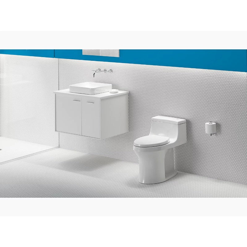 Vox Square 16.25' x 16.25' x 6.75' Vitreous China Vessel Bathroom Sink in White