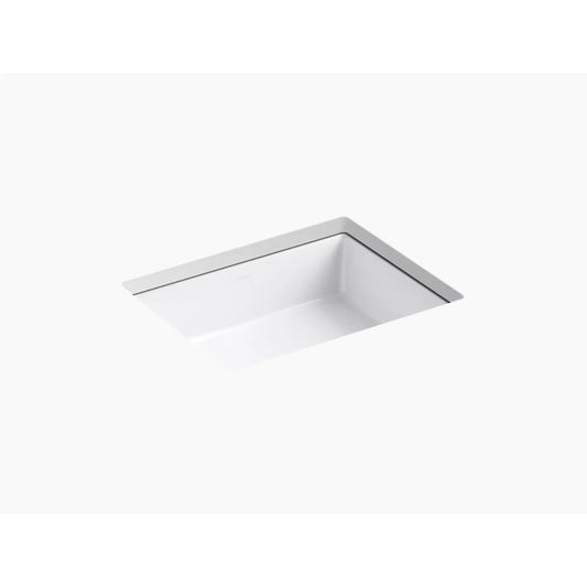 Verticyl Rectangle 15.63" x 19.81" x 6.75" Vitreous China Undermount Bathroom Sink in White
