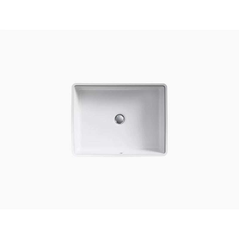 Verticyl Rectangle 15.63' x 19.81' x 6.75' Vitreous China Undermount Bathroom Sink in White