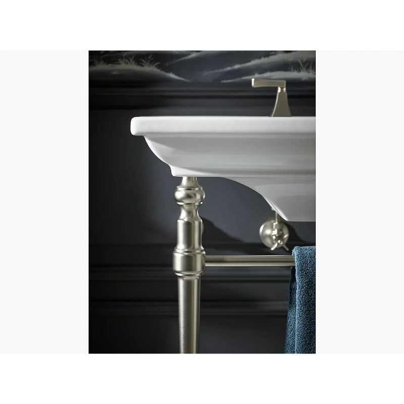 Memoirs Stately 16.31' x 17.75' x 34.13' Brass Console Legs in Polished Chrome