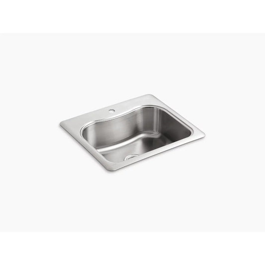 Staccato 22" x 25" x 8.31" Stainless Steel Single Basin Drop-In Kitchen Sink