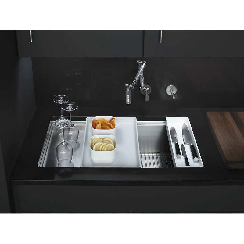 Stages 18.5' x 33' x 9.81' Stainless Steel Single Basin Undermount Kitchen Sink