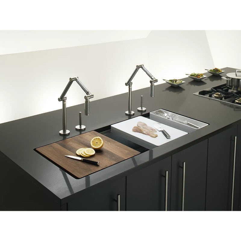 Stages 18.5' x 45' x 9.81' Stainless Steel Single Basin Undermount Kitchen Sink