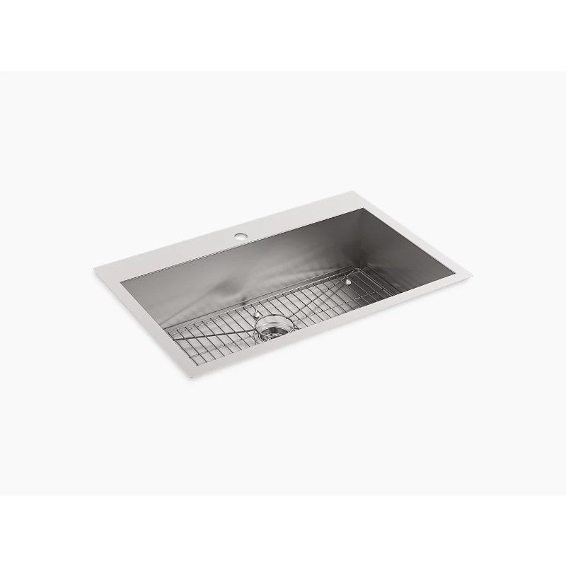 Vault 22' x 33' x 9.31' Stainless Steel Single Basin Dual-Mount Kitchen Sink