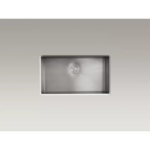 Vault 22' x 33' x 9.31' Stainless Steel Single Basin Dual-Mount Kitchen Sink - 4 Faucet Holes