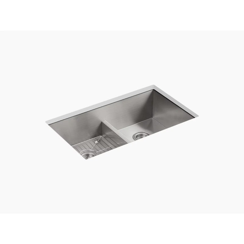 Vault 22' x 33' x 9.56' Stainless Steel Double Basin Dual-Mount Kitchen Sink