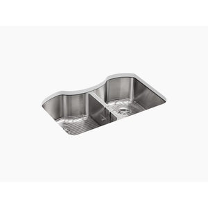 Octave 20.25' x 32' x 9.31' Stainless Steel Double Basin Undermount Kitchen Sink