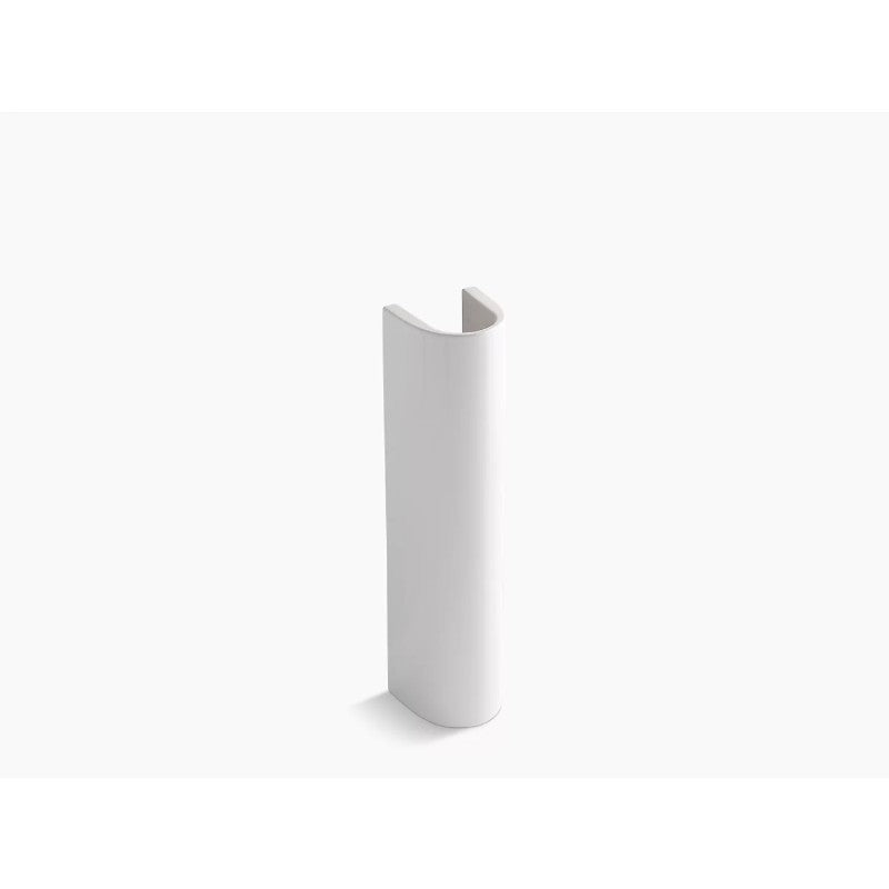 Veer 7' x 6.56' x 29' Vitreous China Pedestal Leg in White