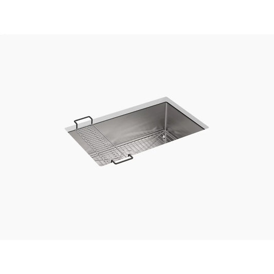 Strive 18.31" x 29" x 9.31" Stainless Steel Single Basin Undermount Kitchen Sink