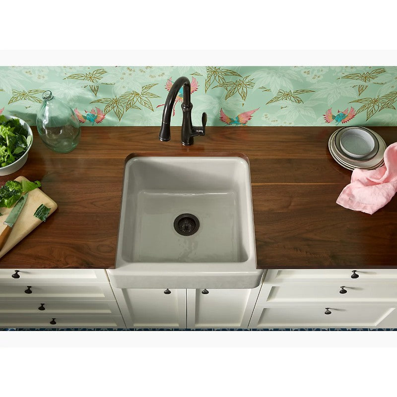 Whitehaven 21.56' x 23.5' x 9.63' Enameled Cast Iron Single Basin Farmhouse Apron Kitchen Sink in White