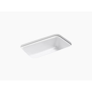 Bakersfield 22' x 31' x 8.63' Enameled Cast Iron Single Basin Undermount Kitchen Sink in White