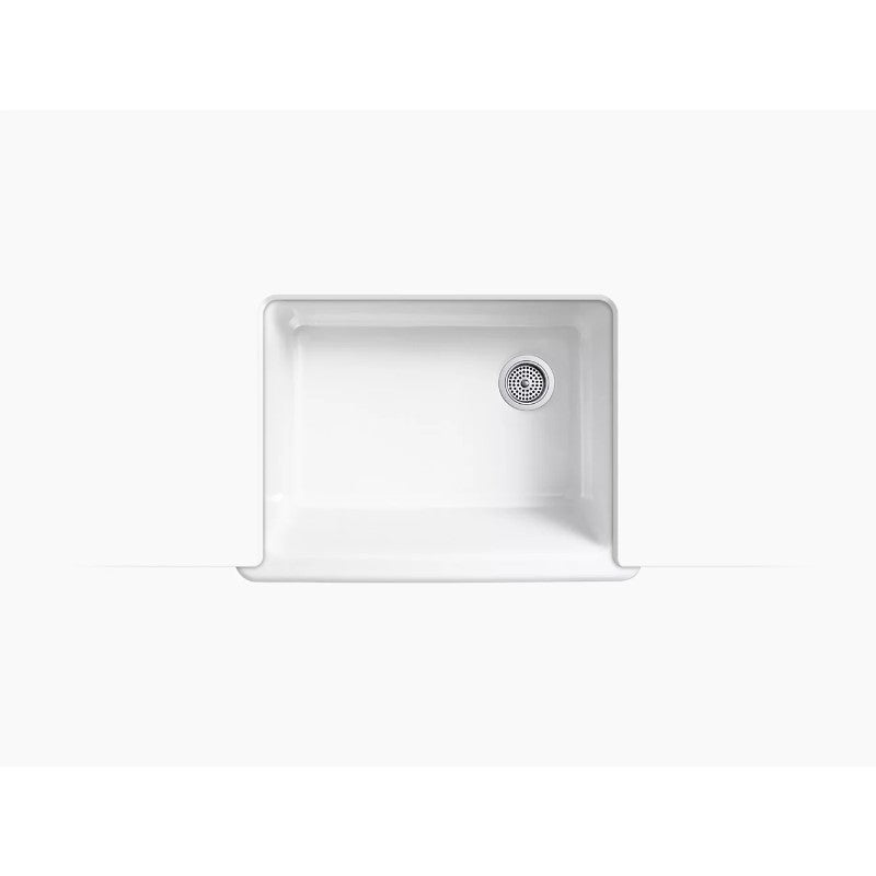 Whitehaven 21.56' x 29.69' x 9.63' Enameled Cast Iron Single Basin Farmhouse Apron Kitchen Sink in White