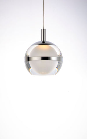 Swank 4.5' Single Light Pendant in Polished Chrome