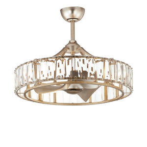 Odeon FandeLight with Blades in Golden Silver
