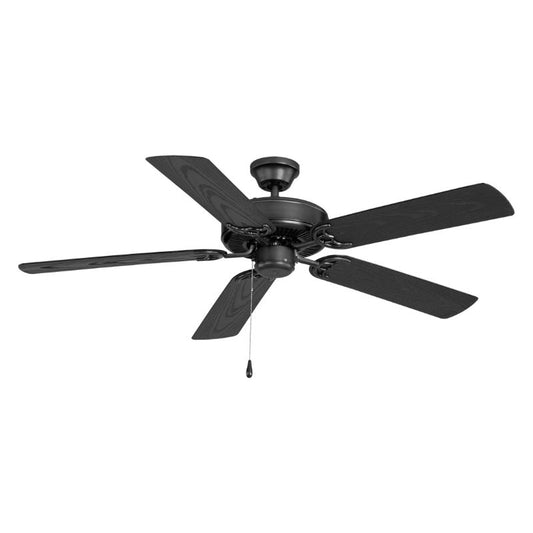 Basic-Max Outdoor Ceiling Fan with 5 Blades in Black