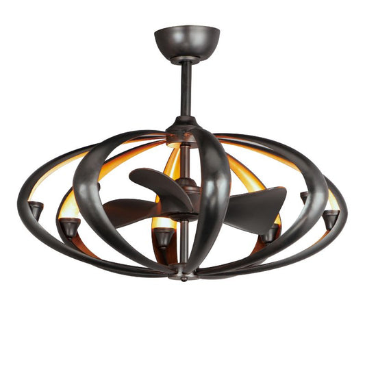 Ambience FandeLight with Blades in Bronze and Gold