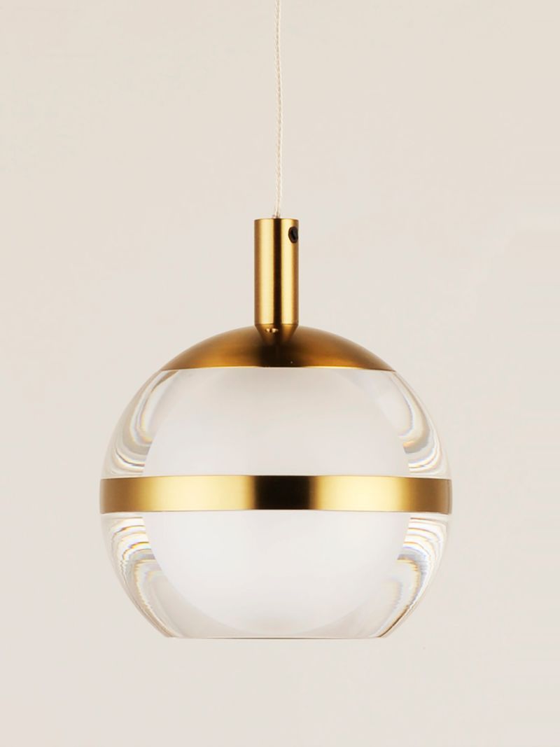 Swank 4.5' Single Light Pendant in Natural Aged Brass