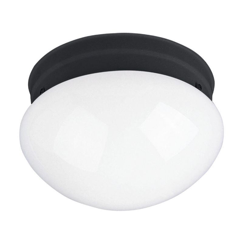 Essentials - 588x 7.5' Single Light Flush Mount in Black