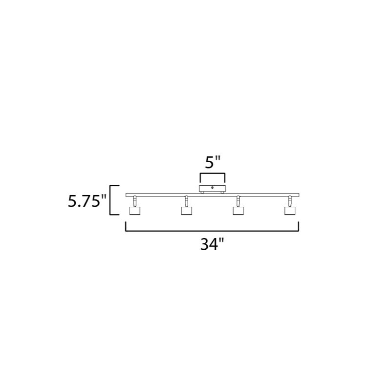 Taylor 5' 4 Light Linear Pendant Multi-Light Pendant in Satin Nickel