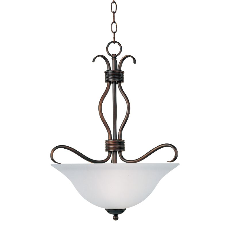 Basix 17' 3 Light Inverted Bowl Pendant in Oil Rubbed Bronze