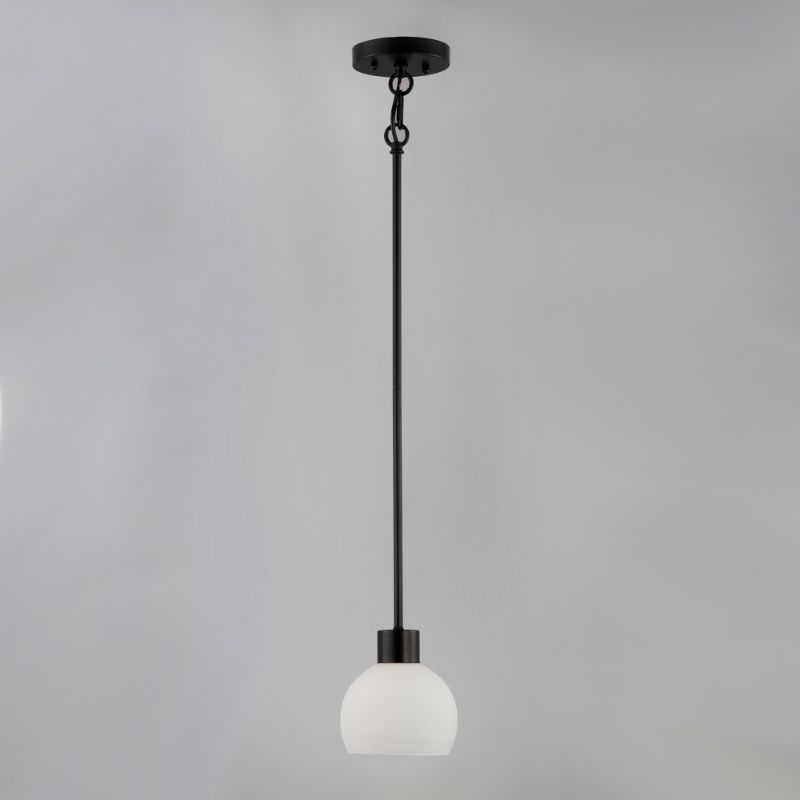 Coraline 6' Single Light Mini Pendant Single Pendant in Black