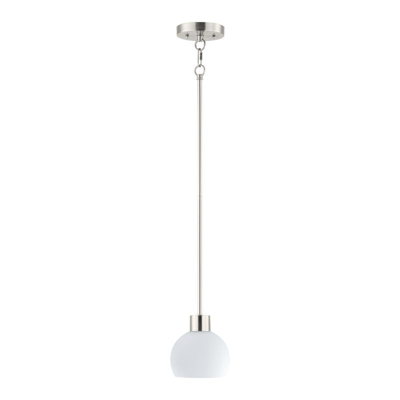 Coraline 6' Single Light Mini Pendant in Satin Nickel