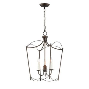 Plumette 14' 3 Light Multi-Light Pendant in Chestnut Bronze