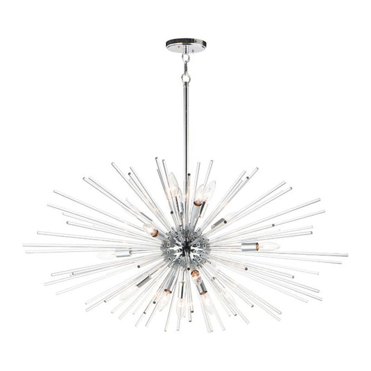 Polaris 40" 16 Light Multi-Light Pendant in Polished Chrome