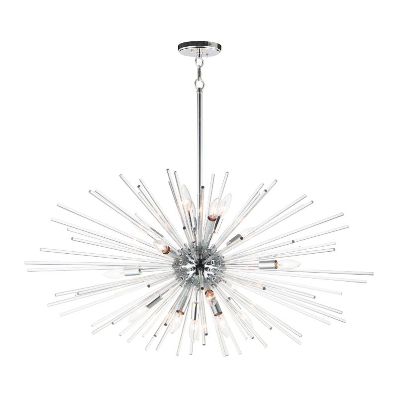 Polaris 40' 16 Light Multi-Light Pendant in Polished Chrome