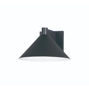 Conoid LED 10' Single Light Outdoor Wall Sconce in Black