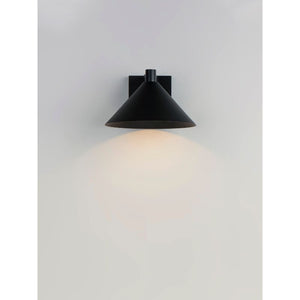 Conoid LED 10' Single Light Outdoor Wall Sconce in Black
