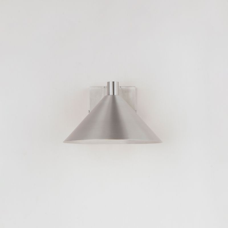 Conoid LED 8' Single Light Outdoor Wall Sconce in Brushed Aluminum