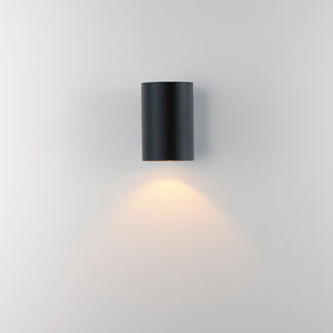 Outpost 5' Single Light Outdoor Wall Sconce in Black - Integrated Bulb