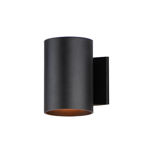 Outpost 5" Single 60 W Light Outdoor Wall Sconce in Black