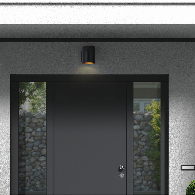 Outpost 5' Single 60 W Light Outdoor Wall Sconce in Black