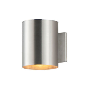 Outpost 5' Single 60 W Light Outdoor Wall Sconce in Brushed Aluminum