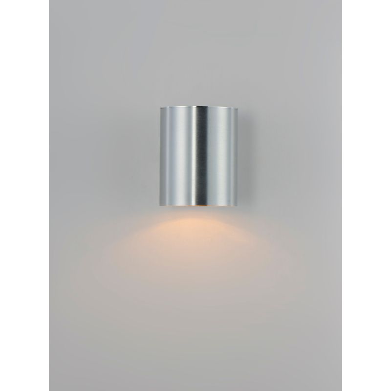 Outpost 5' Single Light Outdoor Wall Sconce in Brushed Aluminum - Integrated Bulb