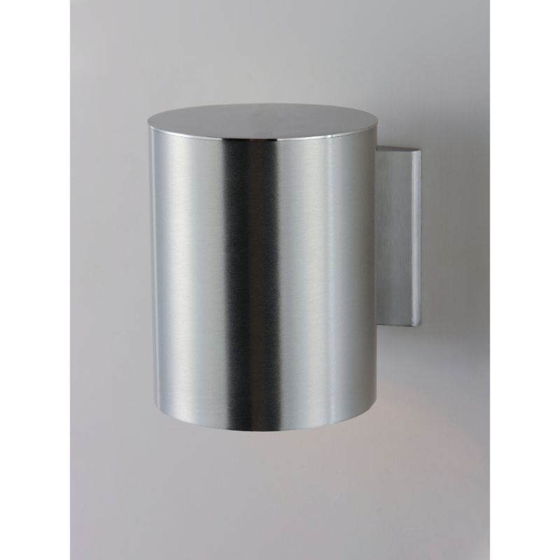 Outpost 5' Single Light Outdoor Wall Sconce in Brushed Aluminum - Integrated Bulb