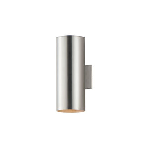Outpost 15' 2 Light Outdoor Wall Sconce in Brushed Aluminum