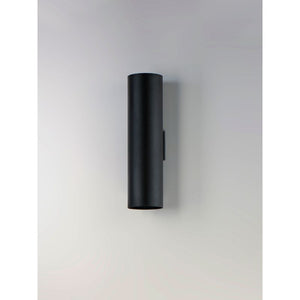 Outpost 22' 2 Light Outdoor Wall Sconce in Black - Integrated Bulbs