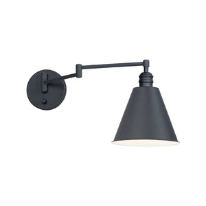 Library 10.5' Single Light Wall Sconce in Black